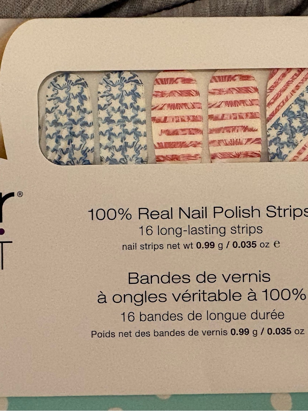 Color Street Nail Polish Strips – Patriotic Design